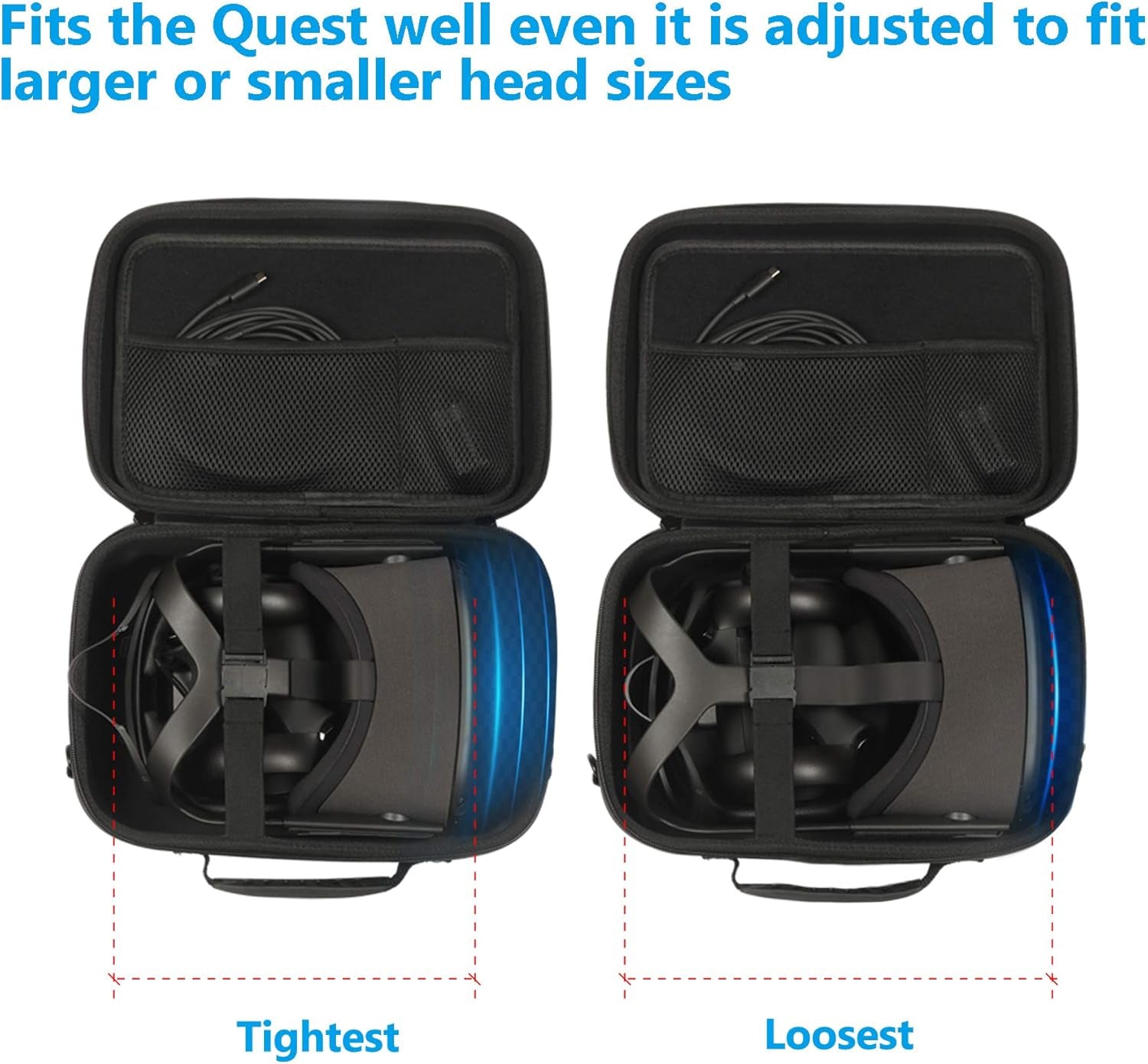 Hard Case for Meta Quest for Oculus Quest VR