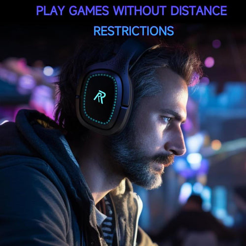 2.4Ghz Wireless Gaming Headset for PS5, Xbox(Wired Connection), PC, Nintendo Switch, Earbud, Christmas Gifts, Fortnite, Headphone, Captain 700, RGB, Lightweight, Bluetooth 5.2, Mic Noise Canceling